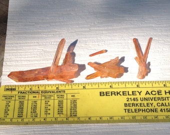 Tangerine aura quartz 4 pieces