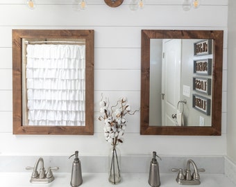 Farmhouse Bathroom Mirror Etsy