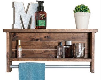 towel shelf etsy