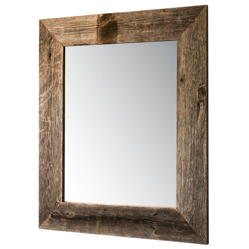 22x26 Mirror With Barnwood Frame Natural - Etsy
