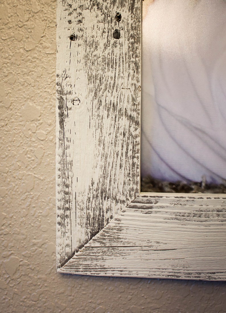 16x20 Barnwood Picture Frame Whitewash Etsy