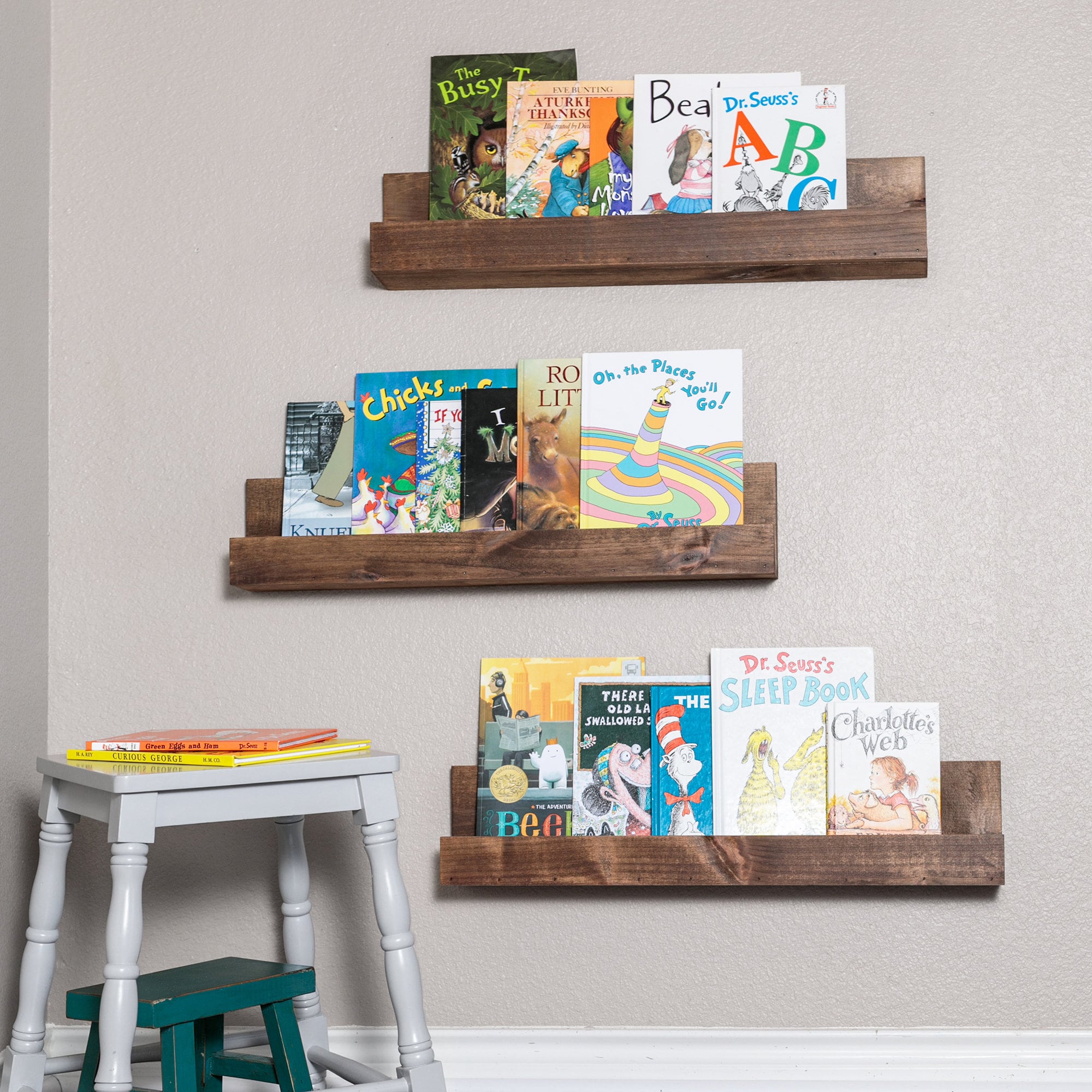 wall book rack for nursery