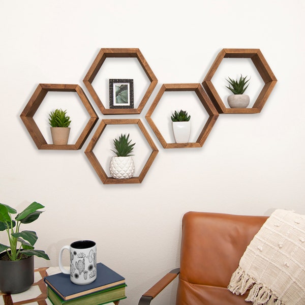 Hexagon Shelves Etsy