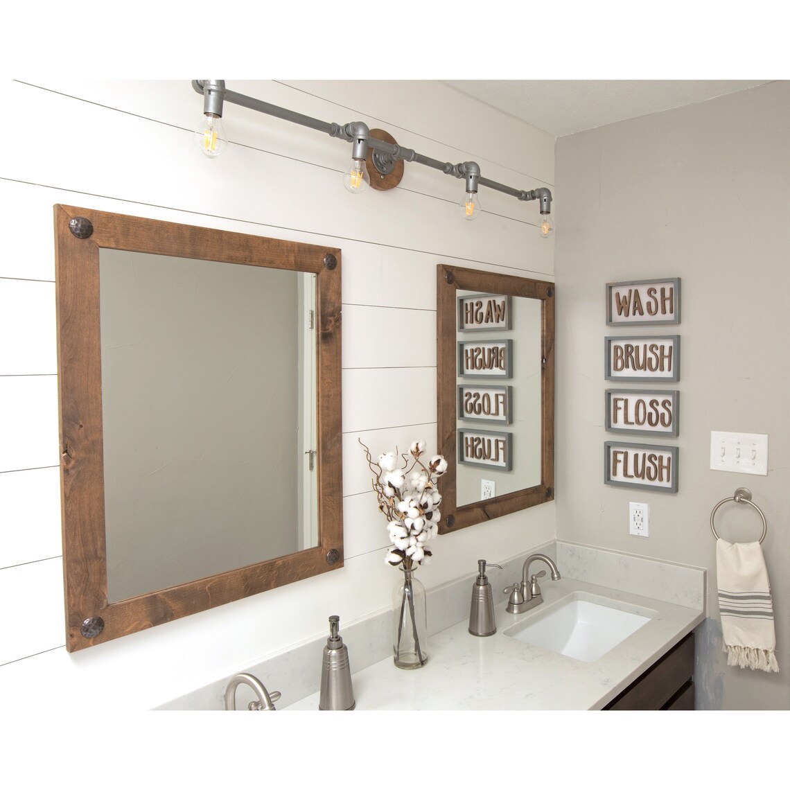 Farmhouse Bathroom Vanity Mirror: 24 X 31 with - Etsy