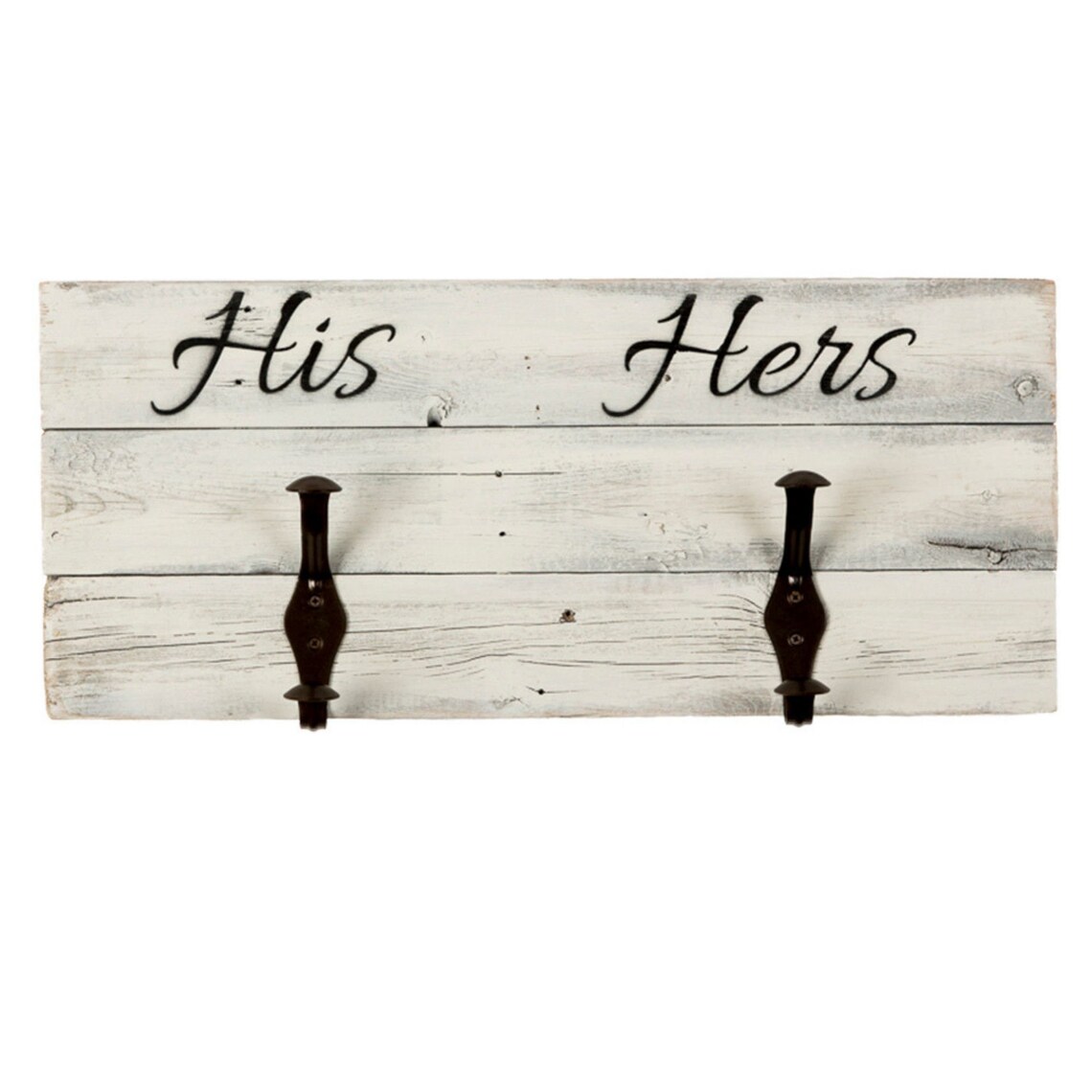 His and Hers Towel Hooks on Reclaimed Wood Boards Whitewash Etsy