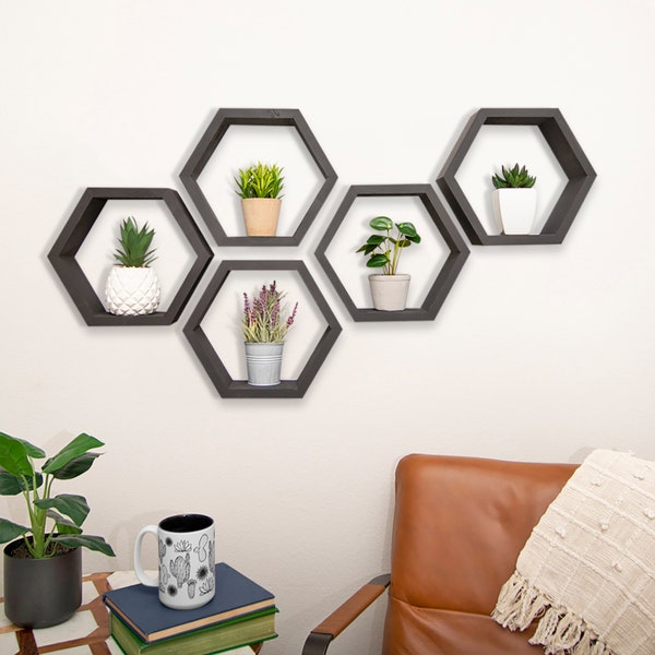 Hexagon Shelves Etsy