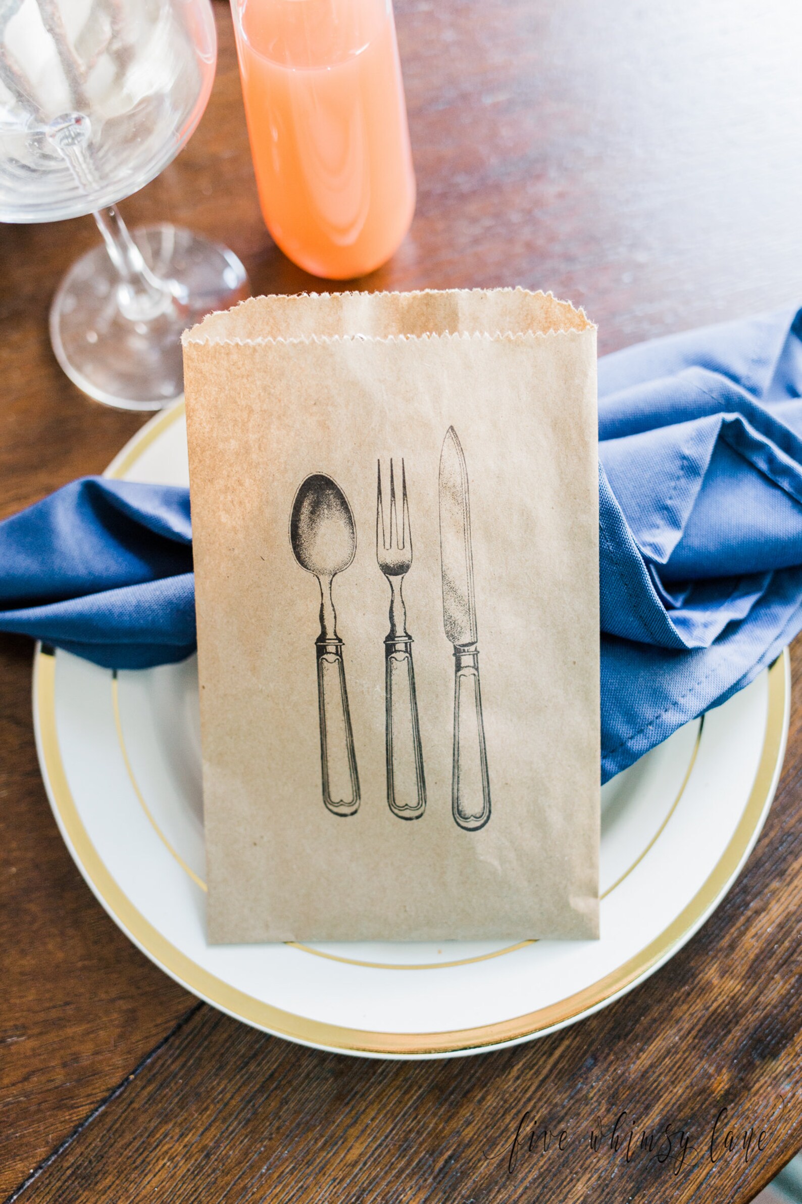 Vintage Silverware Pouches Etsy