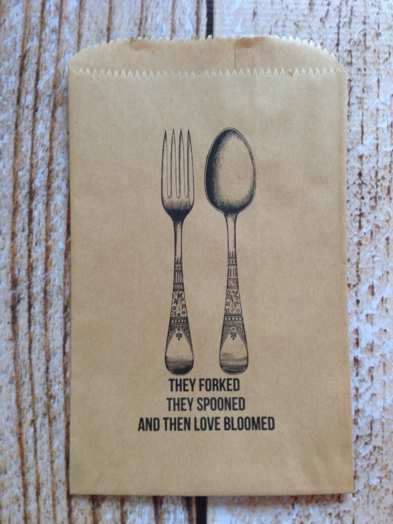 25 Love Bloomed Silverware Pouches Baby Shower Etsy