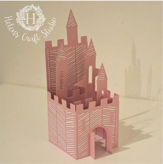 Download Castle pop up card SVG cutting file / DXF cutting file and svg | Etsy