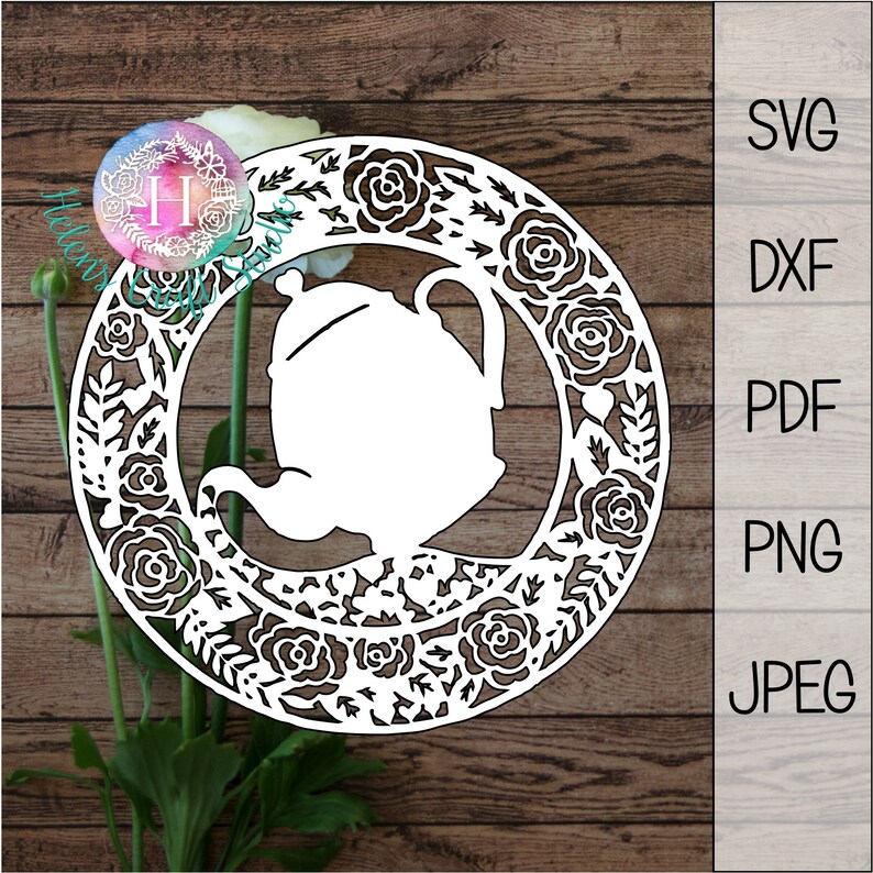 Download Teapot SVG files and DXF cutting file instant download ...