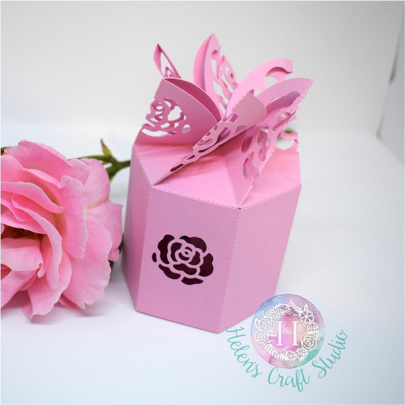 Download Rose Lace Wedding favour SVG cutting file / Gift box svg ...