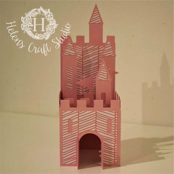 Castle Pop Up Carte Svg Fichier De Coupe Dxf Fichier De Etsy