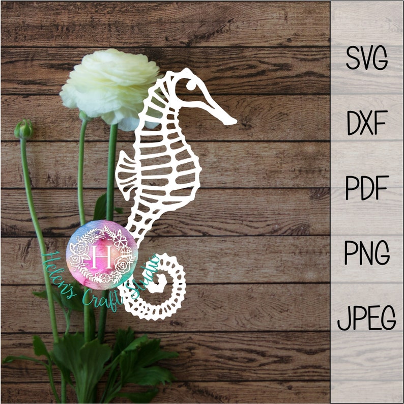 Download Seahorse SVG cutting file for silhouette cameo and cricut ...