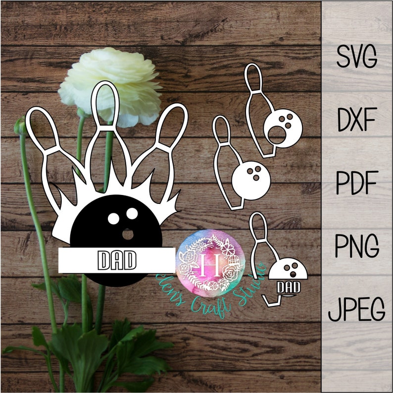 Download Bowling ball SVG cutting file / silhouette studio and cricut | Etsy