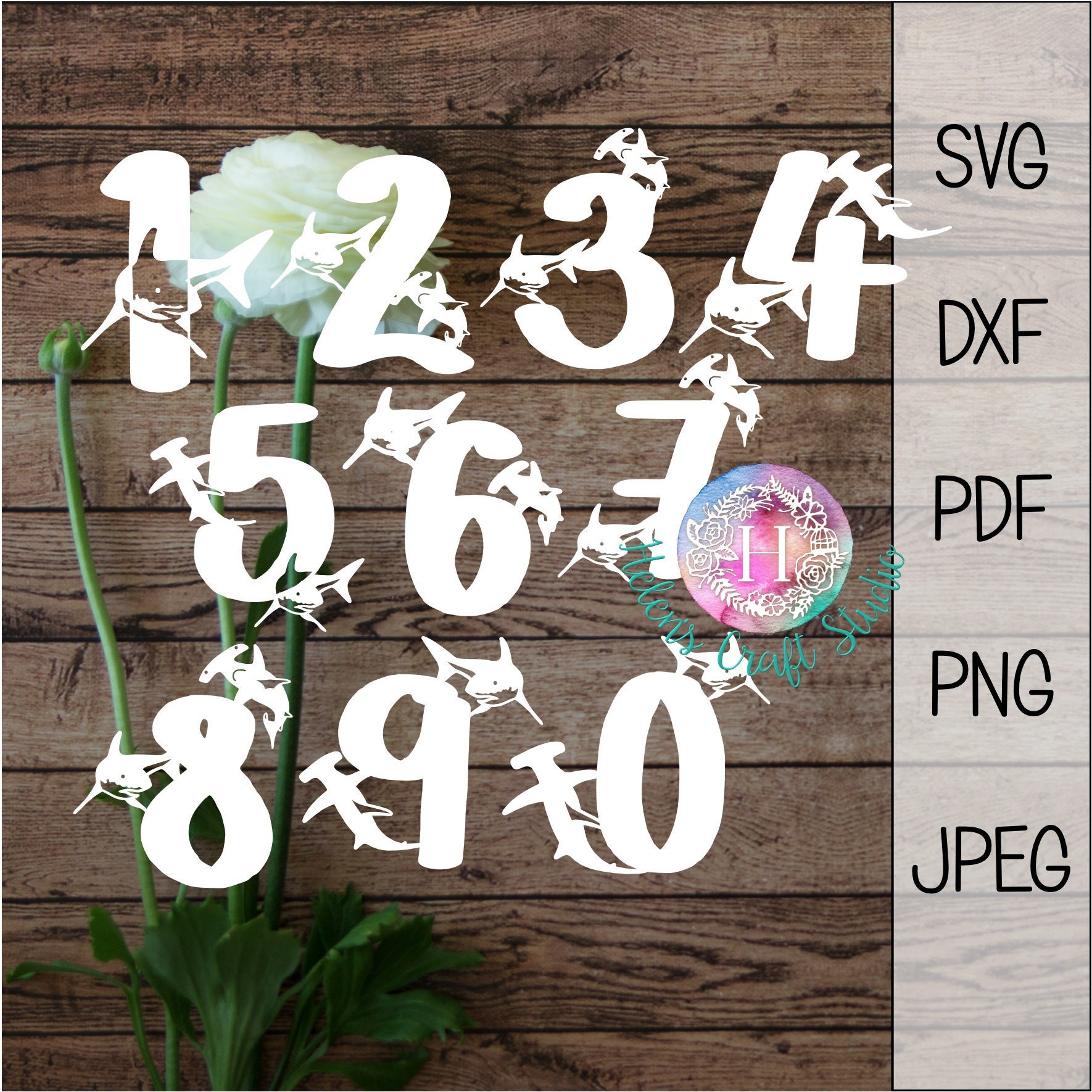 Shark SVG fish svg shark cut file and clipart birthday SVG ...