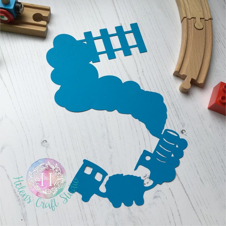 Download Train 5th birthday SVG cutting file and DXF file for | Etsy