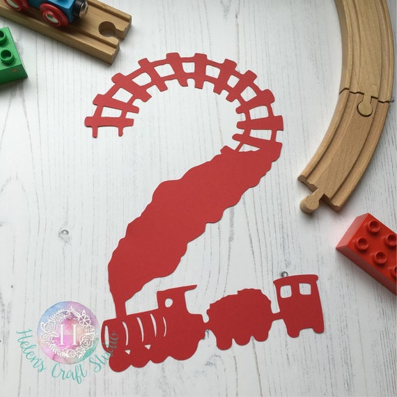 Download Train 2nd birthday SVG cutting file and DXF file for | Etsy