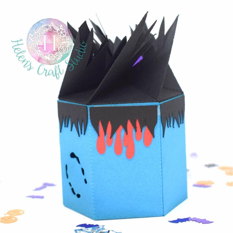 Download Witch Zombie and frankenstein Halloween Treat Box SVG DXF ...