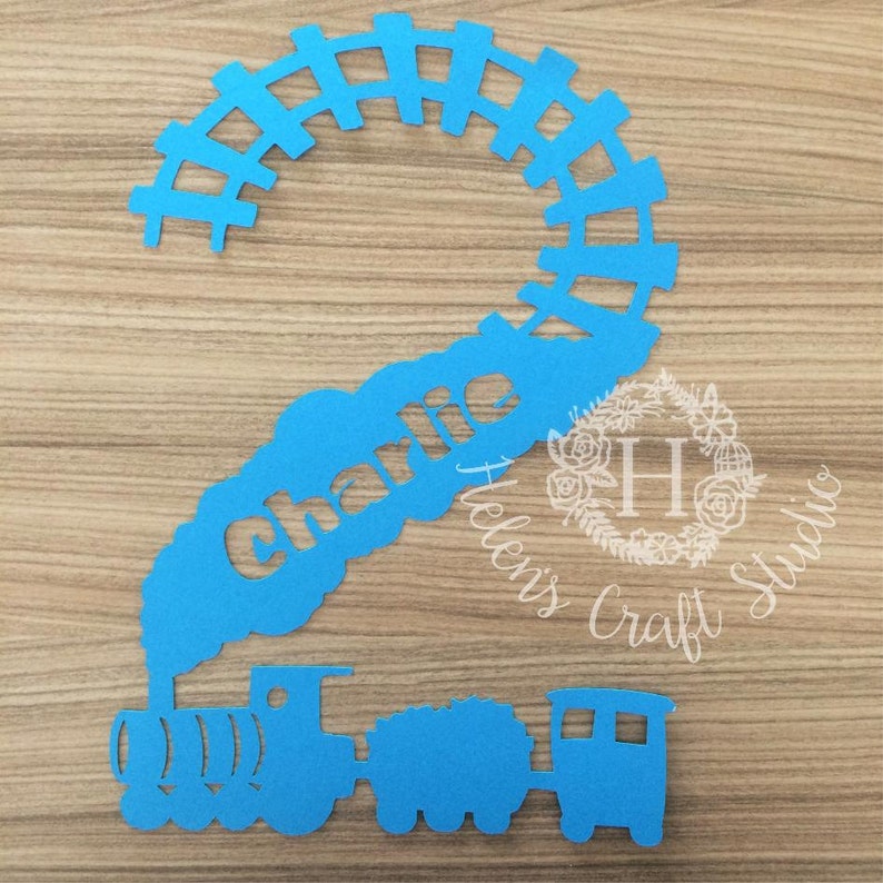 Download Train 2nd birthday SVG cutting file and DXF file for | Etsy