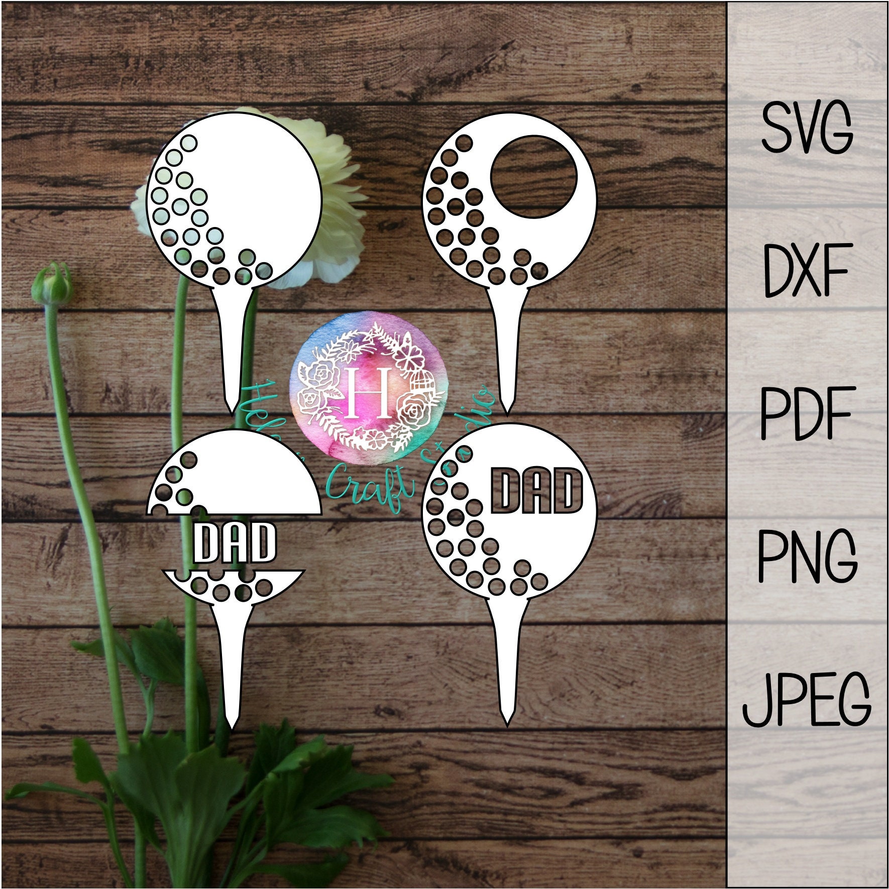 Download Golf ball SVG cutting file / silhouette studio and cricut ...