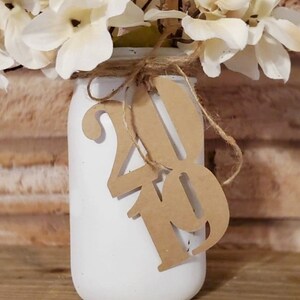 Rustic 2024 Graduation Decoration / 2024 Grad Decor / Rustic Graduation Centerpiece Tag / 2024 Cut Out / Class of 2024 image 7