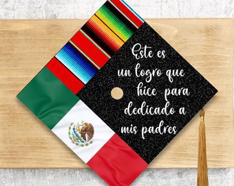 Graduation 2024 Cap Topper / Graduation Cover / Custom Cap Topper / Nurse / Teacher / Este es  un logro que hice  para dedicado a mis padres