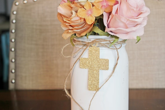 Baptism Decorations Girl Floral, Rustic Baptism Decorations