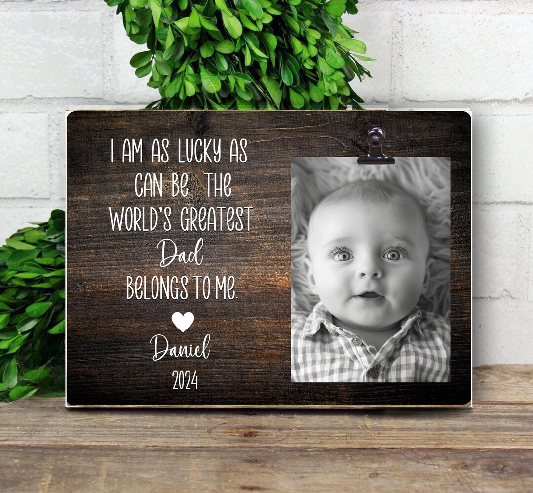 First Father's Day Gift / Personalized First Father's Day 2024 Picture