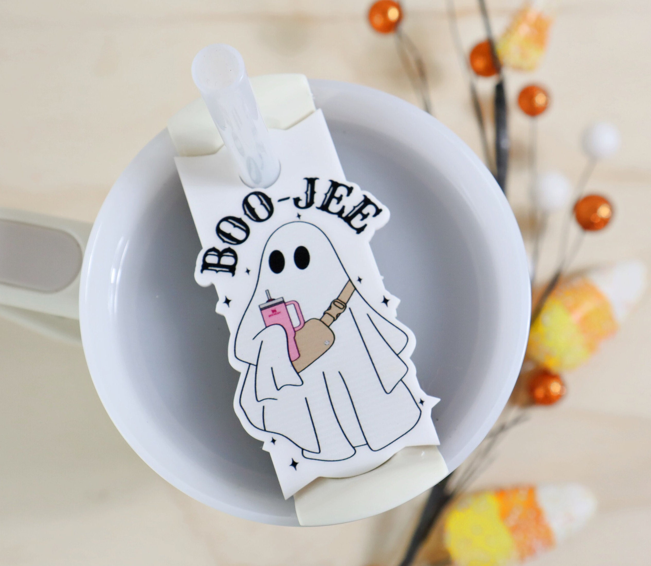 10Pcs Halloween Straw Caps Cover Fit For Stanley Cup Reusable Day of the  Dead Halloween Ghost Straw Toppers Tumbler Straw Protector Tips for  Halloween