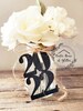 Graduation 2022 Decorations / 2022 Graduation Party Centerpiece / Gold Glitter Table Decor / Class of 2022 / 2022 Mason Jar Tag / Small 