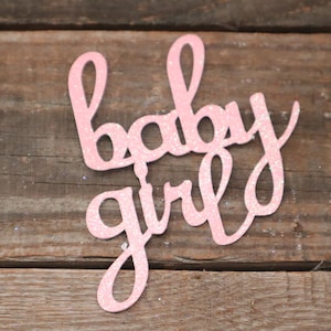 Baby Girl Decorations / Baby Shower Mason Jar Tags / Baby Girl Decor / It&#39;s A Girl Tag / Gender Reveal