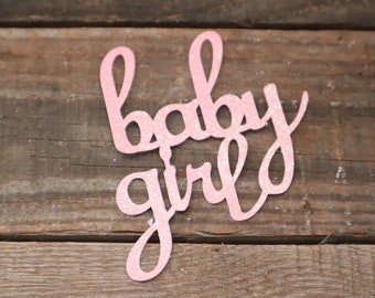 Baby Girl Decorations / Baby Shower Mason Jar Tags / Baby Girl Decor / It's A Girl Tag / Gender Reveal