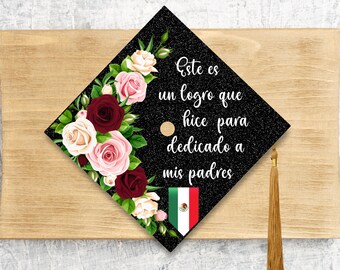 Graduation 2024 Cap Topper / Graduation Cover / Custom Cap Topper / Nurse / Teacher / Este es  un logro que hice  para dedicado a mis padres