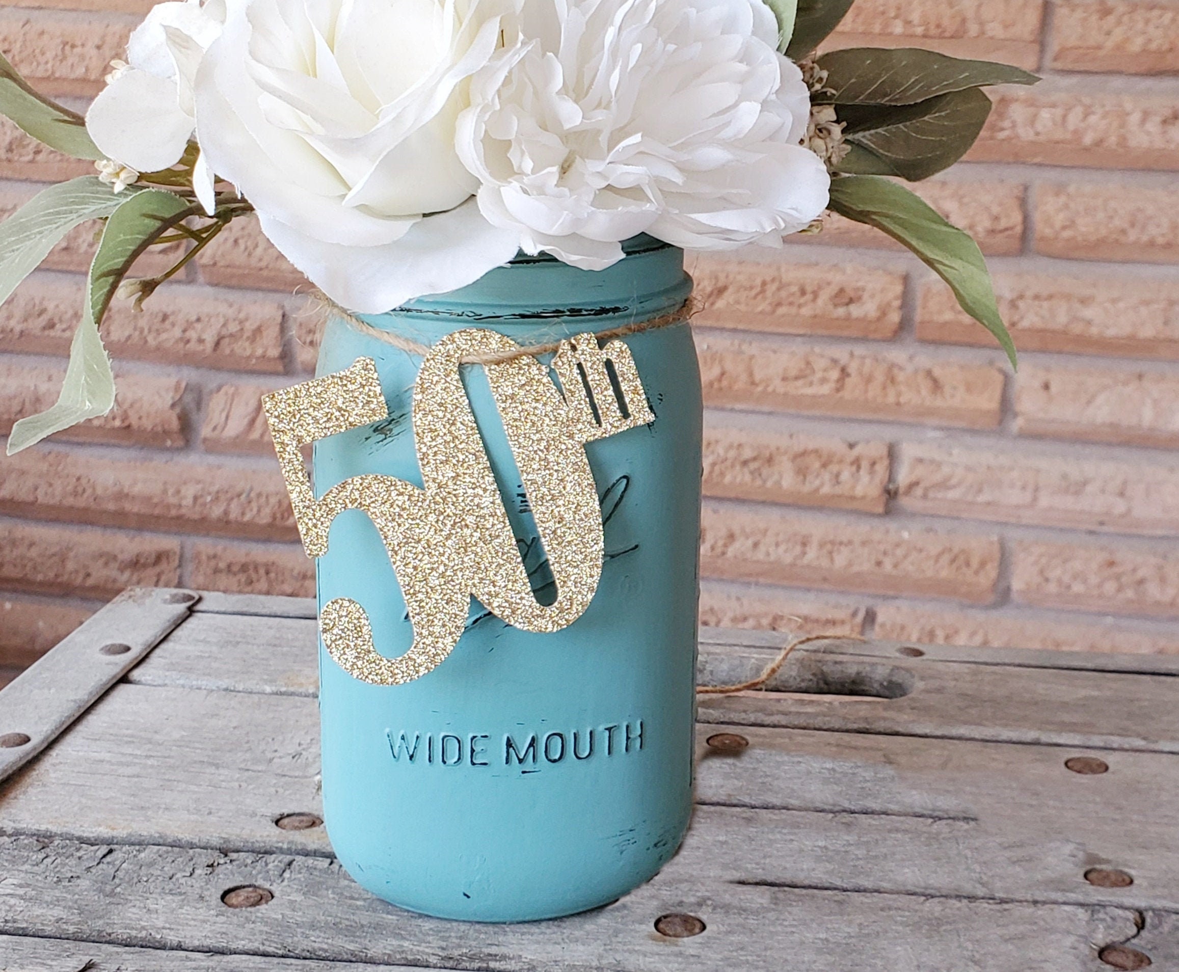 Centre De Table Pour 50e Anniversaire De Mariage 50e anniversaire / Décorations pour 50e anniversaire / - Etsy France