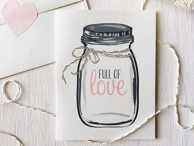 rustic mothers day card card for mom mason jar card galentines mothers day cards from husband