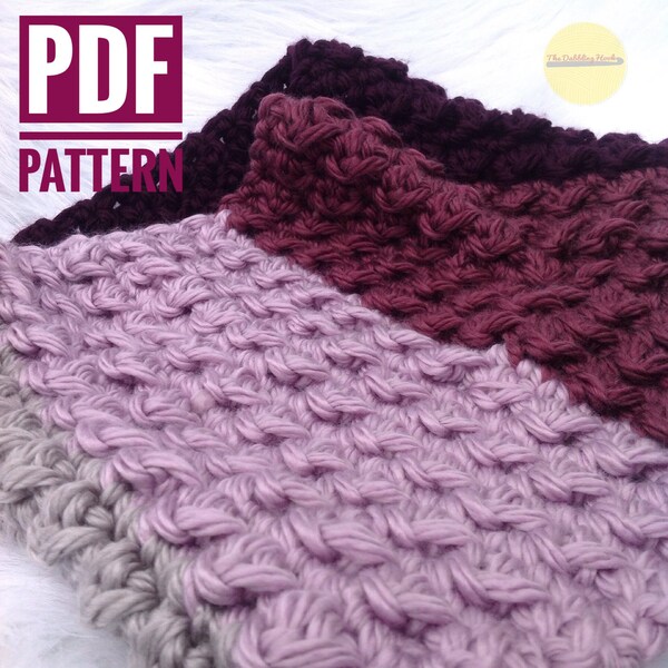 PDF *Crochet Pattern* | Nadia Cowl | Crochet Cowl |Textured Cowl | Snood | Cowl Pattern | Neck Warmer | Chunky Cowl