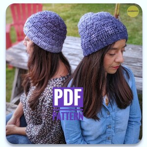 PDF *Crochet Pattern*|Anastasia Hat|Textured Hat Pattern|Crochet Hat Pattern|2-in-1 Pattern