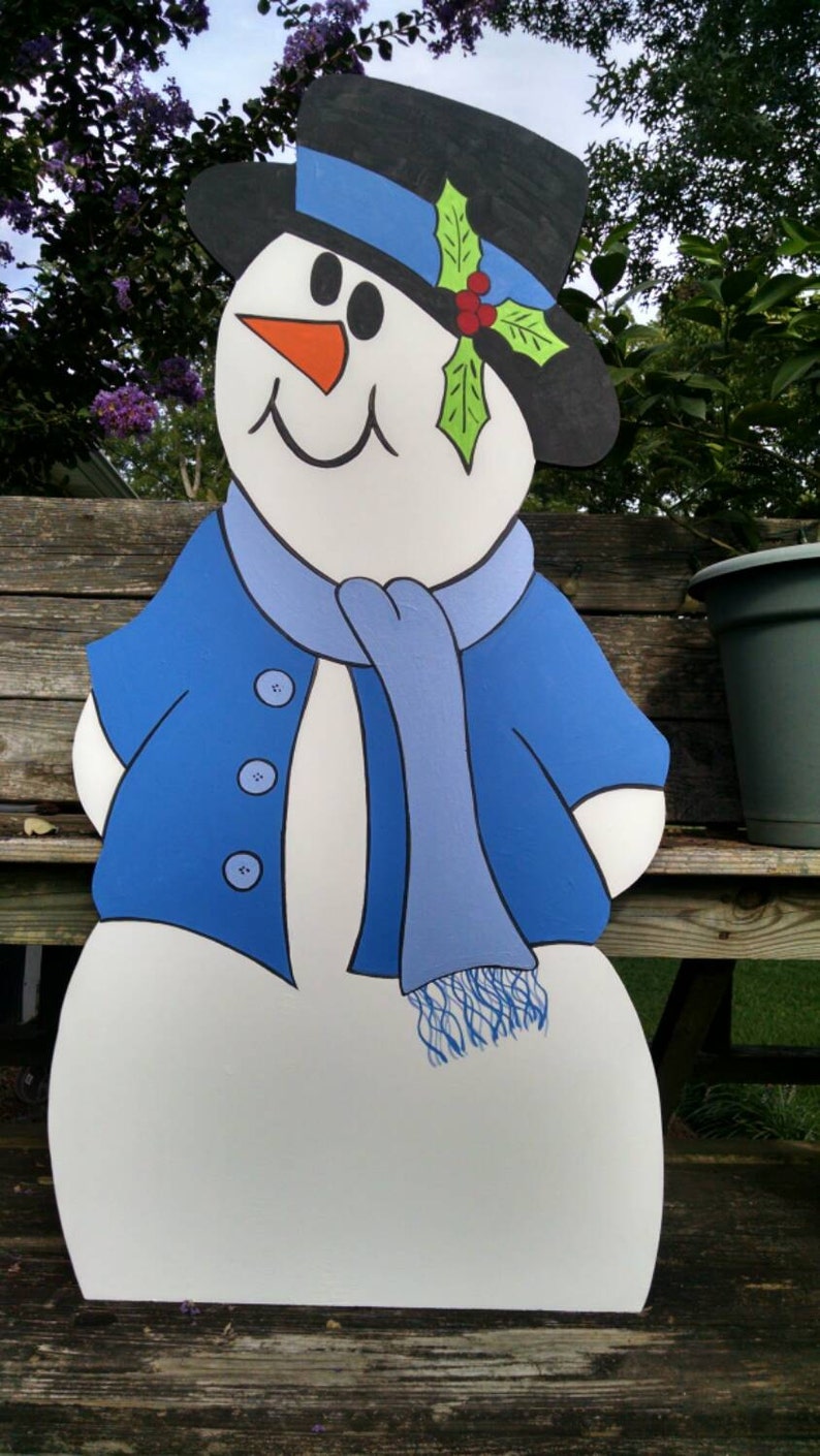 Snow Man Christmas Yard Art Christmas Yard Decoration Outdoor | Etsy