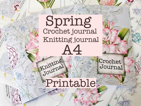 Crochet Knitting Journal A4 Digital Printable Digi Planner | Etsy