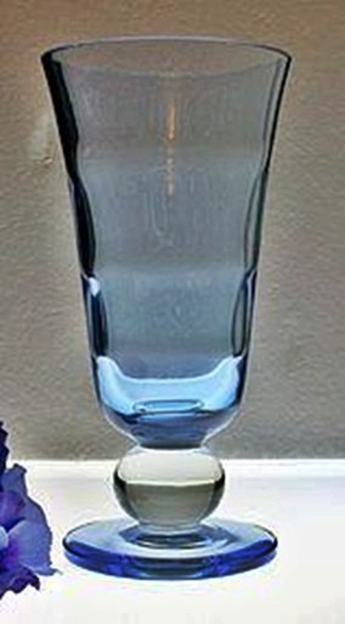 Tiffin Modern Vase With Swedish Optic Copen Blue Etsy