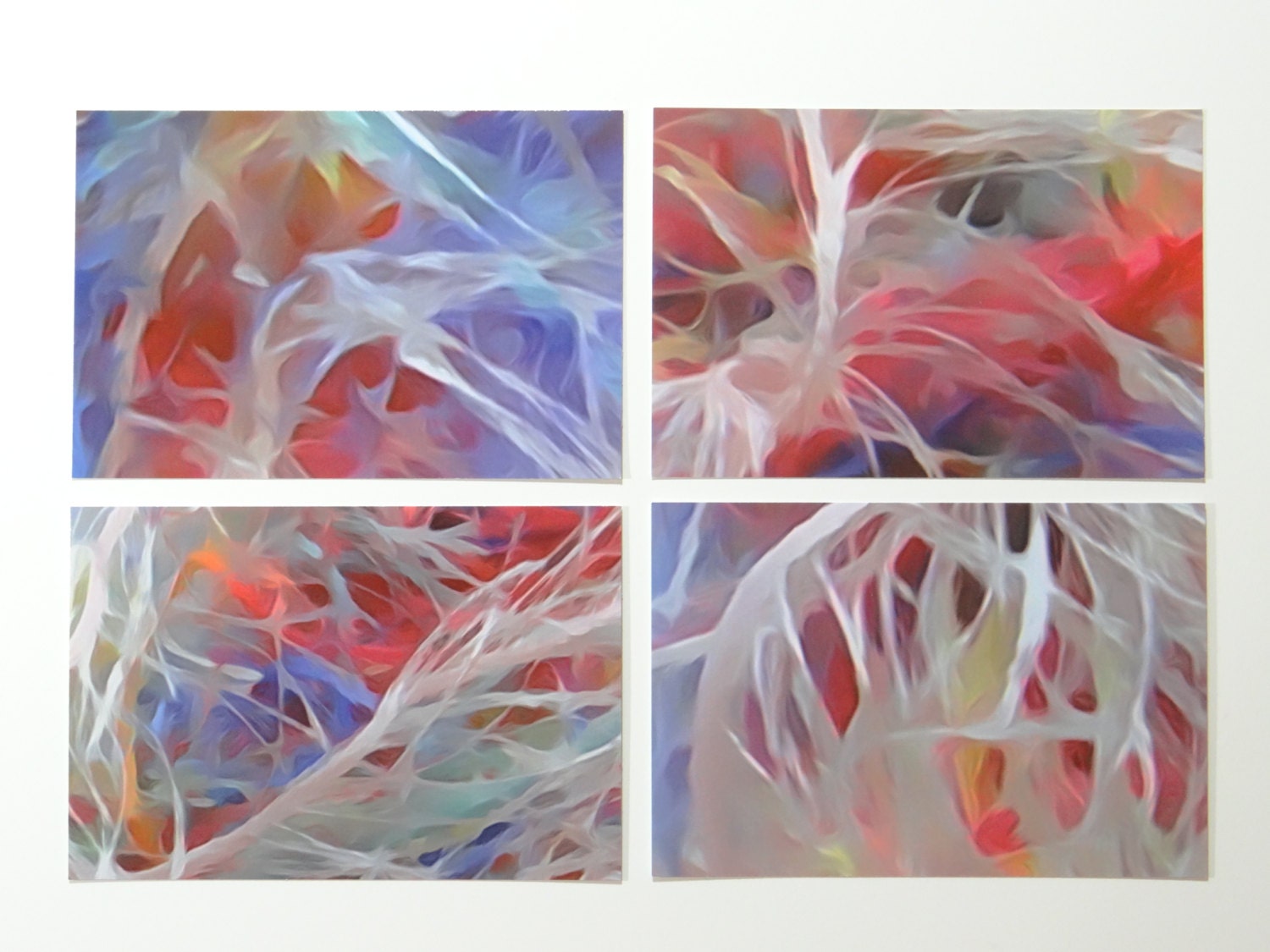 Abstract Art 4 X 6 Postcards, Photo Watecolor, Set of Six 2 of