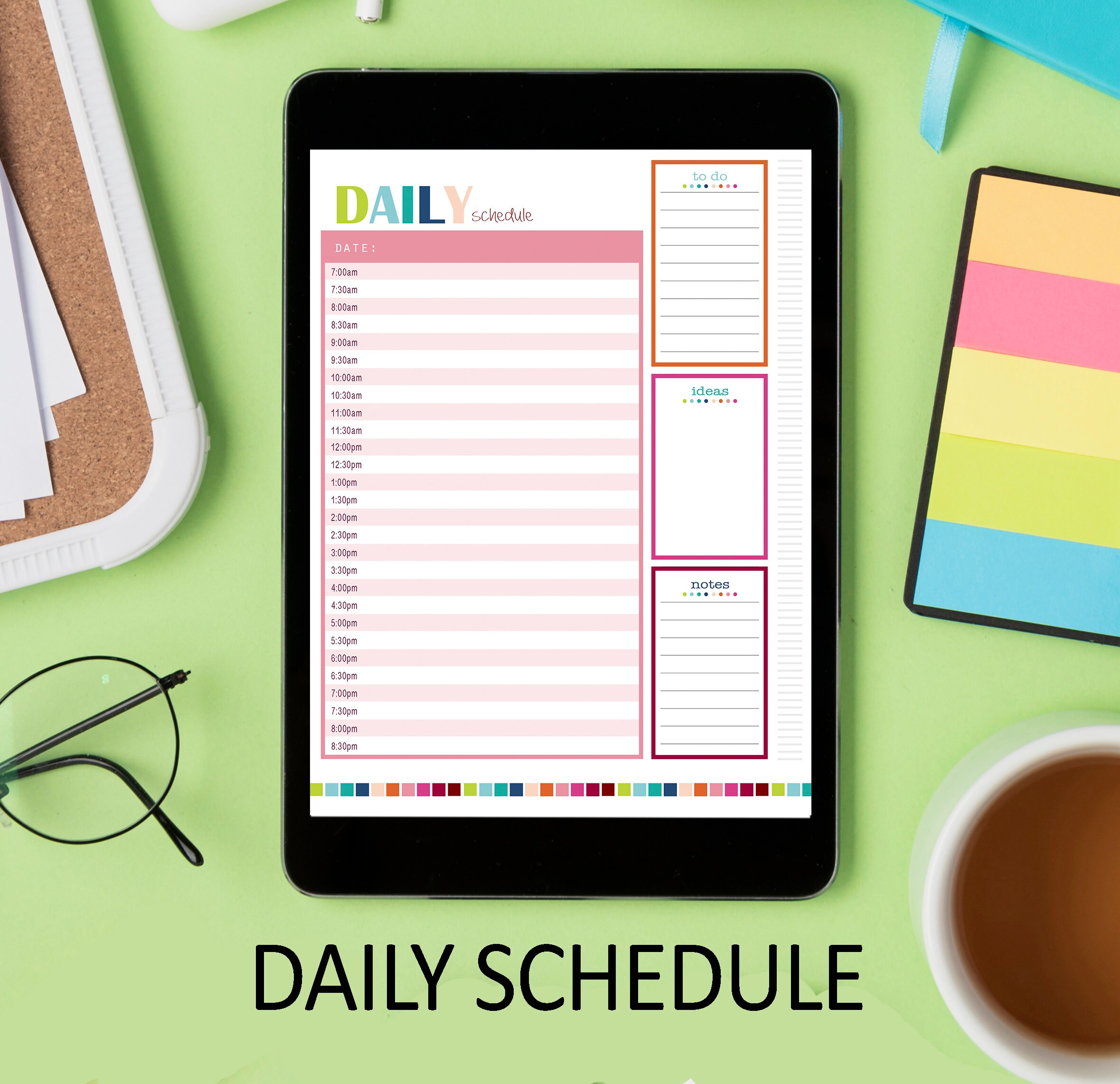 UNDATED Daily Planner Life Organizer Digital Printable Etsy Australia