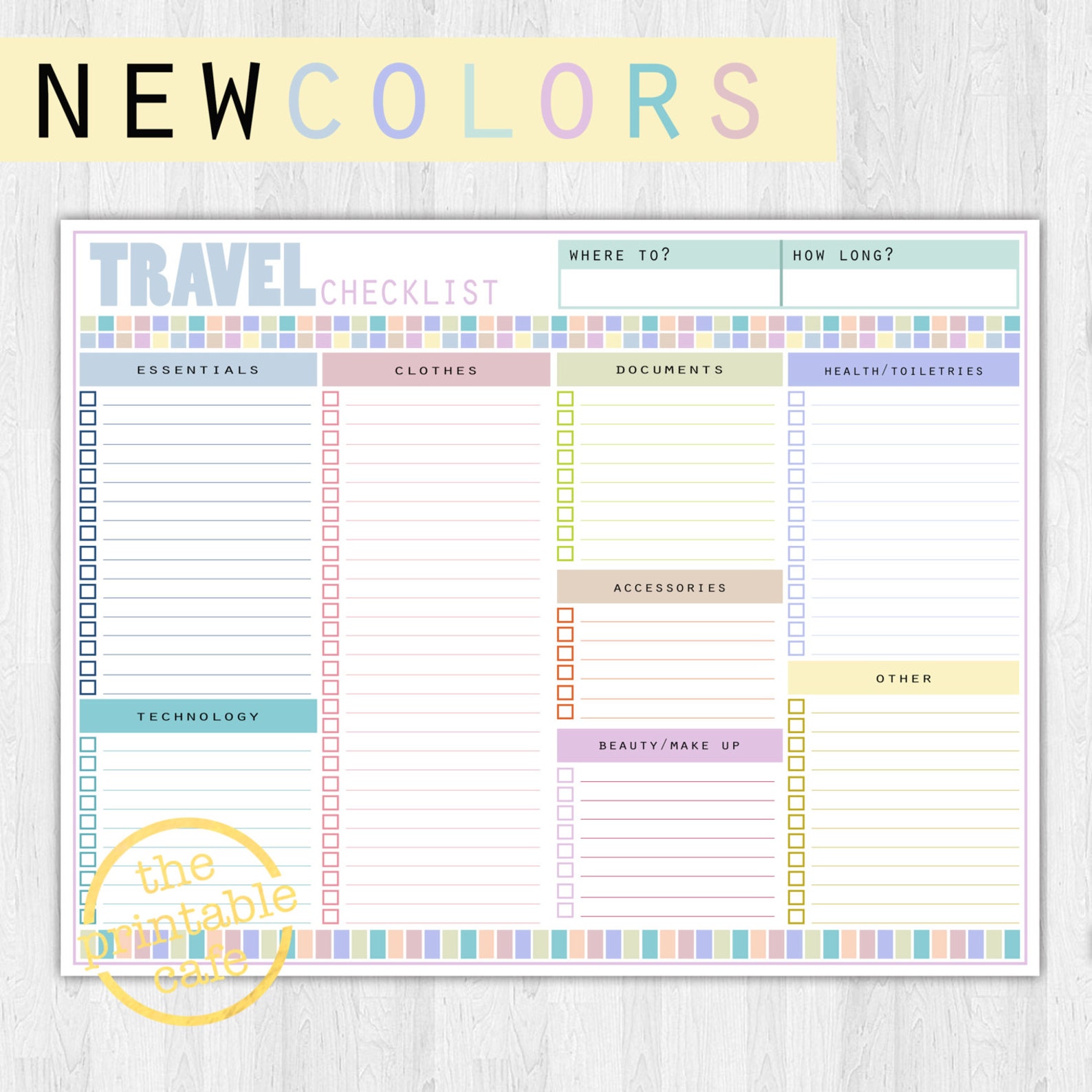 TRAVEL CHECKLIST Organize Your Travels Packing List Life Etsy Australia