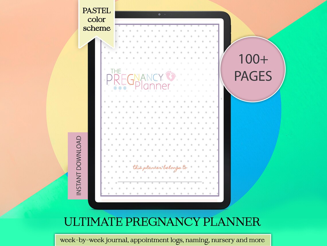 PREGNANCY PLANNER Ultimate Digital Pregnancy Book Instant Etsy Australia