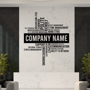 Our Value Wall Decal Office Decor Sticker