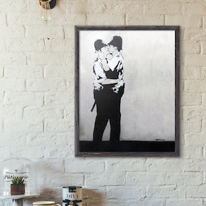 【期間限定！最安値挑戦】 Banksy kissing 日本 Etsy - cops コレクション