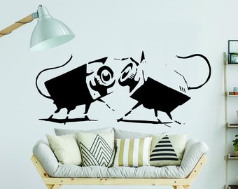 Vinilo decorativo para pared con diseño de CCTV - Adhesivo para portátil, parachoques, ventana, grafiti callejero - Adhesivo de pared con diseño de escritor - Adhesivo de pared para cajón