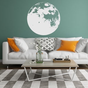 Moon Phase Wall Decor Decal - Kid Full Large Sticker For Nursery Baby Kids Room - Bedroom Ceiling Decorations Art Home Removable Vinyl