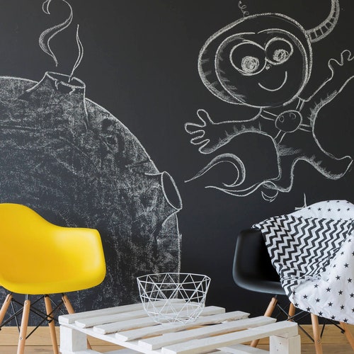 Chalkboard Wall Sticker Wall Decal Blackboard Self Adhesive Etsy