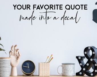 Custom Wall Decal Quote Vinyl Sticker - Personalised Family Baby Living Room Kitchen Bedroom Decor Quotes Stickers Home Black Your Own Sign